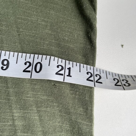 Vtg Y2k Faded Glory Sequin Top Women's XL Green Sheer Sharkbite Hem Fairy Grunge - Picture 8 of 10